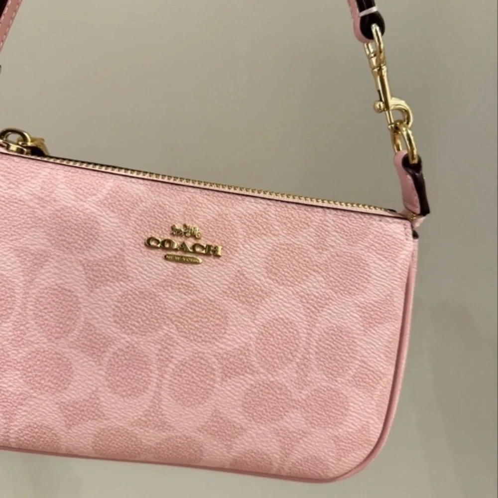 Coach Light Pink Signature Shoulder Bag